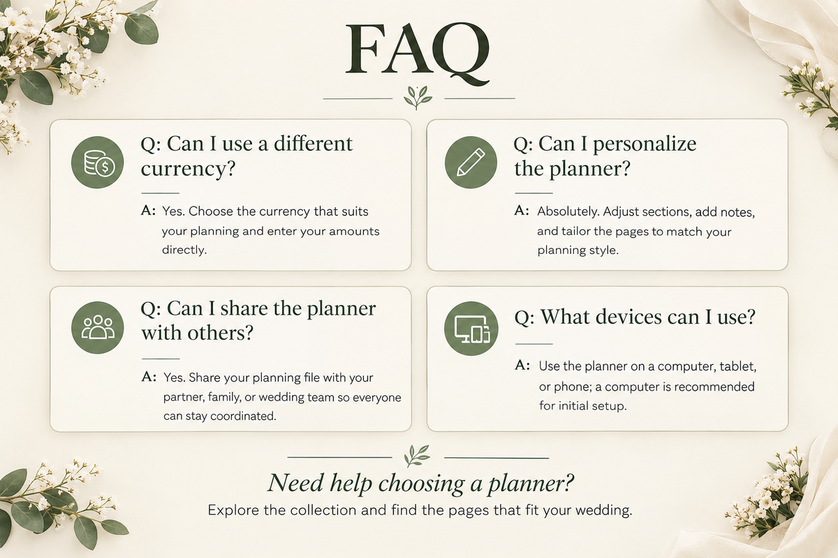 Wedding Planner Spreadsheet | Budget Tracker, Guest List, Seating Chart, Timeline & Checklist Template (Excel & Google Sheets)